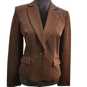 Beautiful XOXO Brown Pinstripe Blazer Size M
